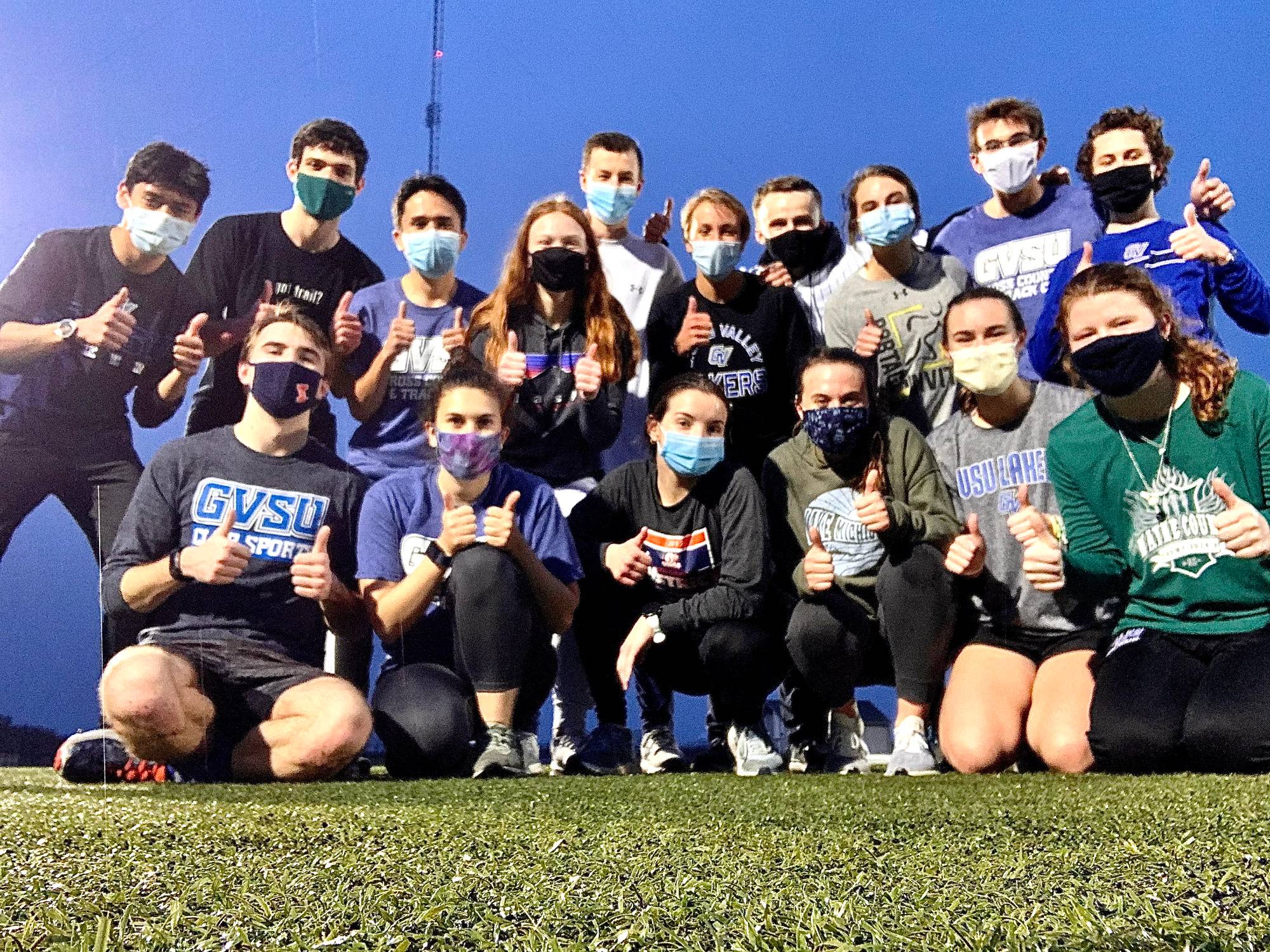 GVSU Cross Country and Track Club Host an Ultimate Frisbee Night for Club Members